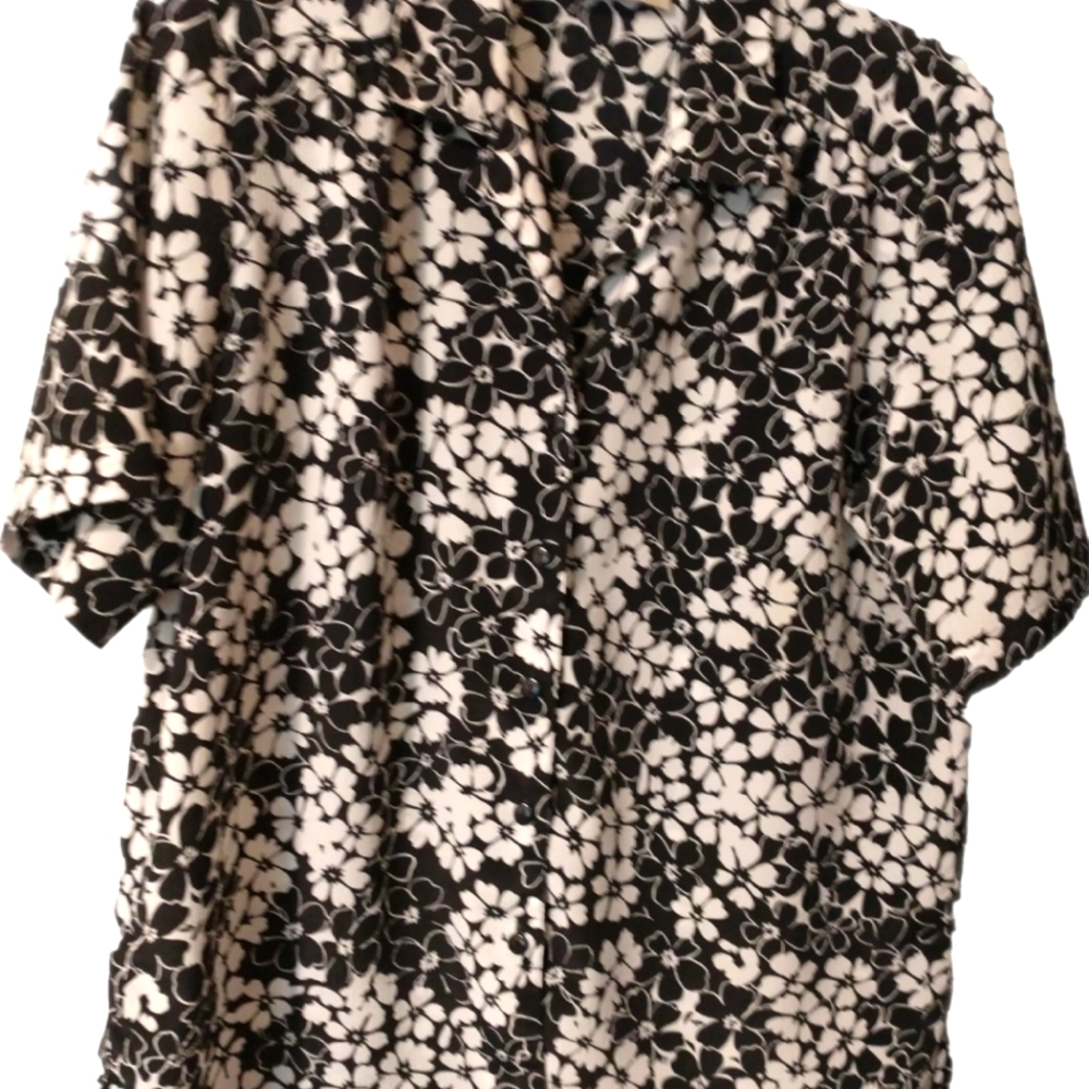 Donnkenny Floral Button Shirt